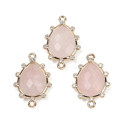 Natural Mixed Stone Faceted Connector Charms G-K347-07G-1