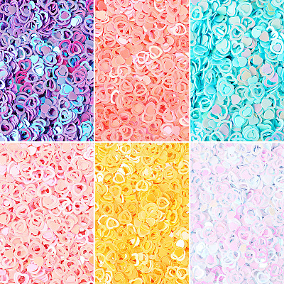 125G 5 Colors Plastic Sequins Beads PVC-TA0001-05B-1