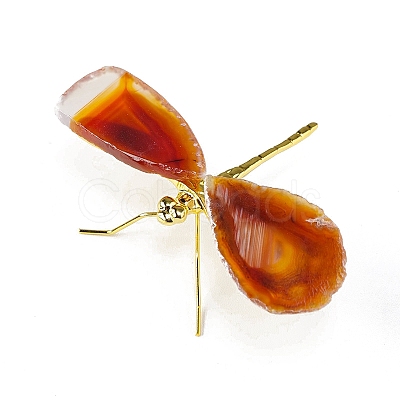 Dyed Natural Agate Slice Display Decorations DJEW-PW0009-004C-1