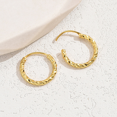 Fashionable Casual Brass Hoop Earrings XY7128-1