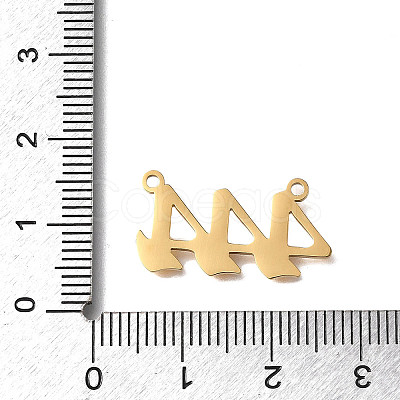 304 Stainless Steel Pendants STAS-D382-04D-G-1