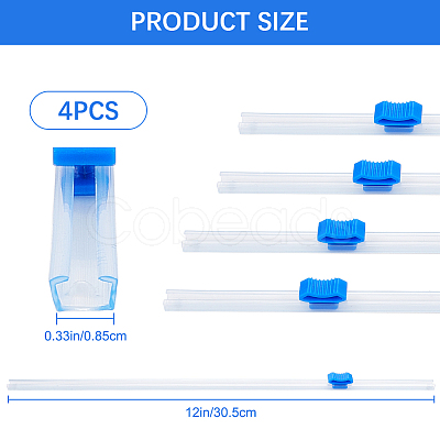 Plastic Reusable Cling Film Slide Cutter AJEW-CP0007-87A-1