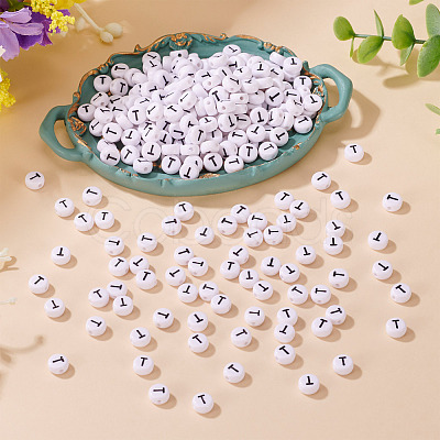 500Pcs Acrylic Beads SACR-TA0001-55T-1