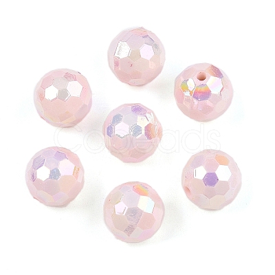 Opaque Acrylic Beads TACR-S154-10F-07-1