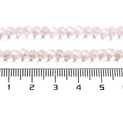 Electroplate Transparent Glass Beads Strands EGLA-A035-T4mm-A20-1