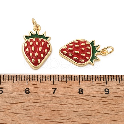 Brass Enamel Pendants KK-L237-029G-01-1