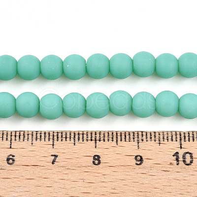 Opaque Glass Beads Strands GLAA-T032-P6mm-MD12-1