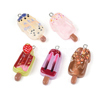 Transparent Resin Pendants RESI-N050-07P-1