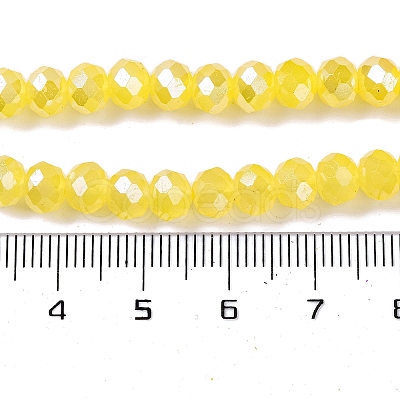 Baking Electroplate Glass Beads Strands DGLA-A039-J6MM-B23-1
