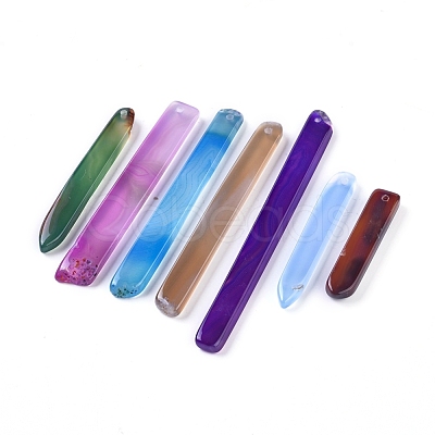 Natural Agate Pendants G-I264-01-1