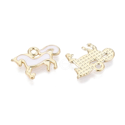 Alloy Enamel Pendants ENAM-N069-12KCG-01-1
