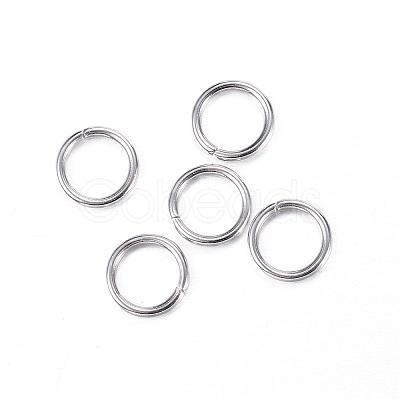 Tarnish Resistant 304 Stainless Steel Open Jump Rings STAS-N0014-71P-8mm-1
