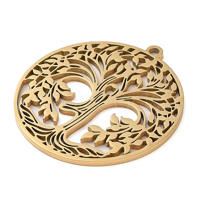 304 Stainless Steel Pendants STAS-R116-08G-1