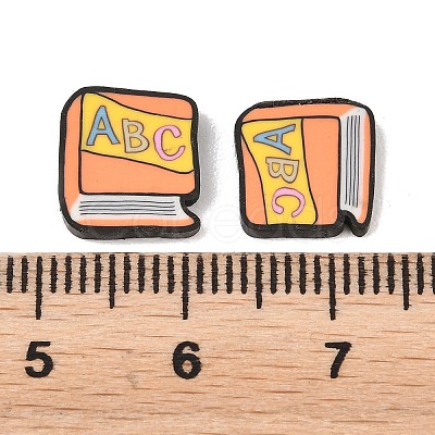 Back to School Handmade Polymer Clay Cabochons CLAY-A007-11A-1
