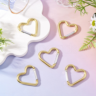 5Pcs Zinc Alloy Spring Gate Rings FIND-TA0009-73J-1