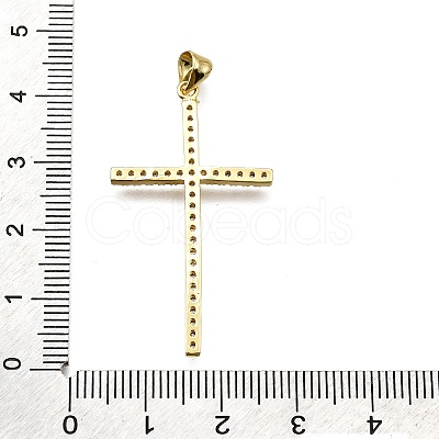 Brass Micro Pave Cubic Zirconia Pendants LS-KK-Z100-24G-1