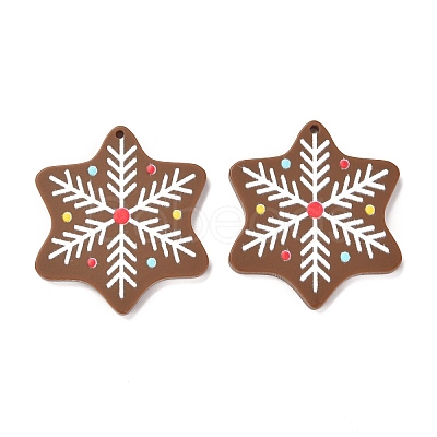 Christmas Theme 3D Printed Resin Pendants RESI-I036-07-1