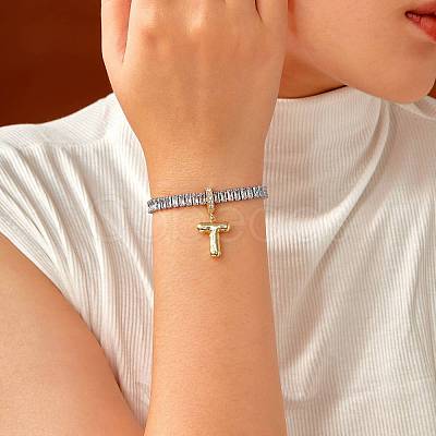 Fashionable Brass Charm Bracelets LI7211-20-1