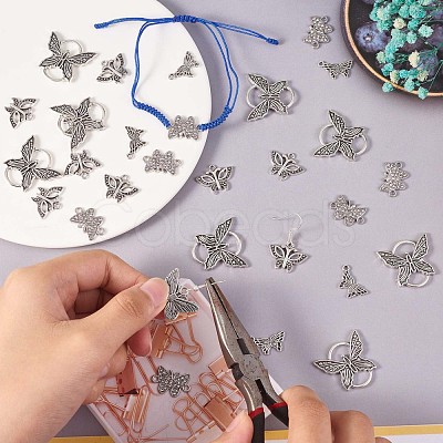 32Pcs Alloy Pendants & Links Connectors JX210A-1