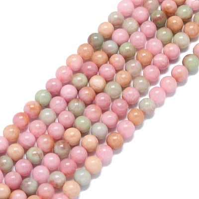 Natural Malaysia Jade Beads Strands G-B165-C06-6mm-1