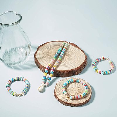 Handmade Polymer Clay Beads CLAY-R067-3.0mm-32-1