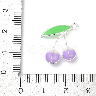 Alloy Enamel Pendants PALLOY-R151-43P-05-1