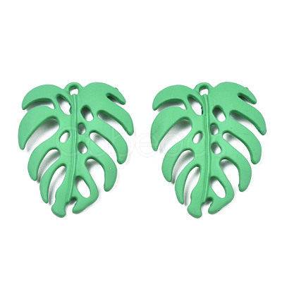 Spray Painted Alloy Pendants PALLOY-N155-114A-1
