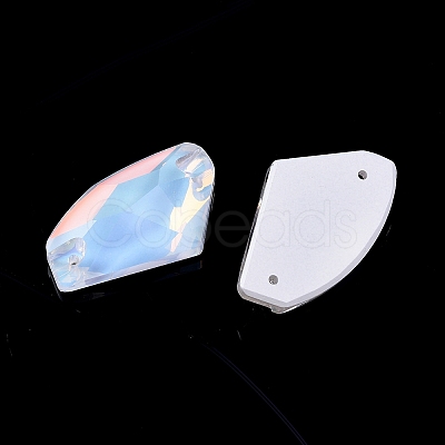 Mocha Effect Axe Shape Sew on Rhinestone RGLA-C001-01D-AM-1