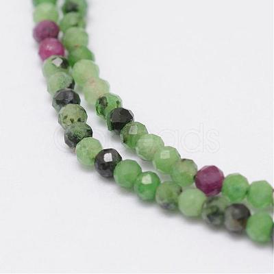 Natural Ruby in Zoisite Beads Strands G-E351-02-1