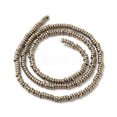 Electroplated Synthetic Non-magnetic Hematite Beads Strands G-I364-I01-01B-1