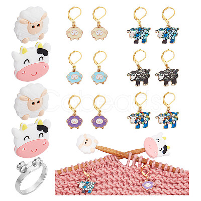 Sheep DIY Knitting Tool Sets HJEW-NB00090-1