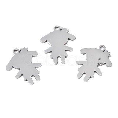 Non-Tarnish 201 Stainless Steel Pendants STAS-T044-271P-1
