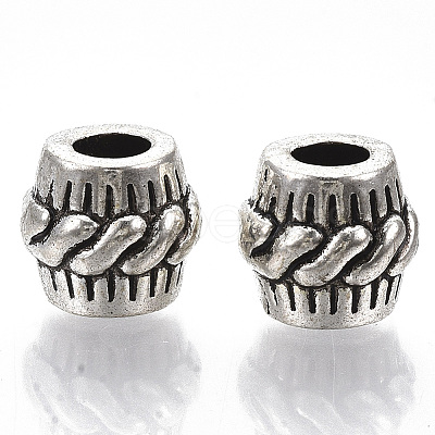 Tibetan Style Alloy European Beads TIBE-S320-075AS-LF-1