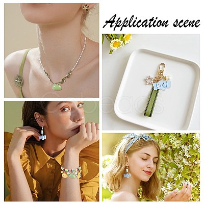 48Pcs 12 Styles Opaque Resin Pendants FIND-SC0003-24-1