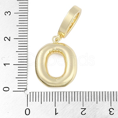 Brass Micro Pave Clear Cubic Zirconia Pendants KK-M289-01O-G-1