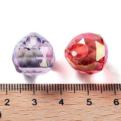 UV Plating Transparent Acrylic Pendants MACR-K356-04B-1