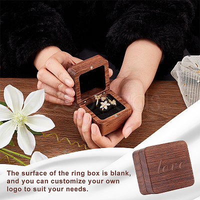 2-Slot Wooden Finger Ring Boxes OBOX-WH0007-18-1