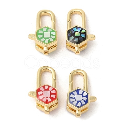 Brass Lobster Claw Clasps KK-K385-019G-1