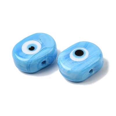 Handmade Evil Eye Lampwork Beads LAMP-G168-02-07-1