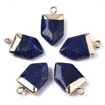 Natural Lapis Lazuli Pointed Pendants X-G-N326-34E-1
