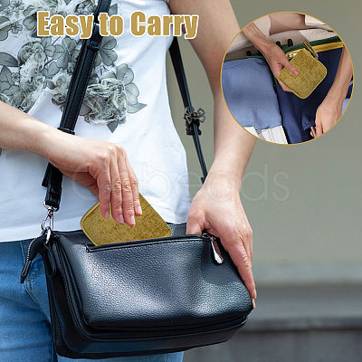 Velvet Jewelry Storage Zipper Bags with Tassel ABAG-WH0072-029-1