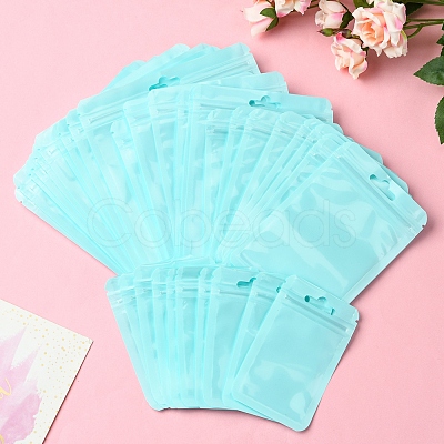 40Pcs 4 Styles Macaron Color Plastic Yin-yang Resealable Bags OPP-FS0001-18D-1