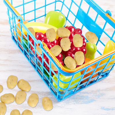 40Pcs Plastic 3D Potato Ornaments DJEW-CA0001-48-1