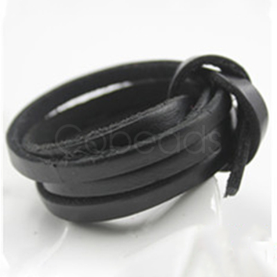 Flat Leather Jewelry Cord WL-WH0008-01C-04-1