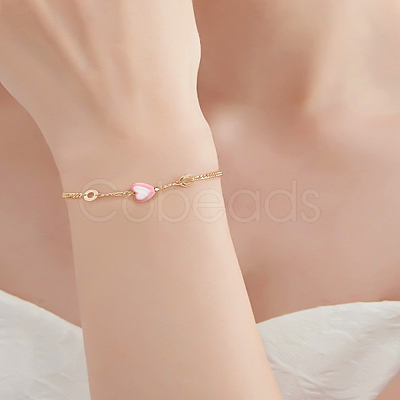 350pcs Heart Acrylic Beads TACR-LP0001-01-1