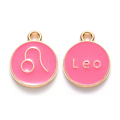 Alloy Enamel Pendants ENAM-S124-01B-03G-1
