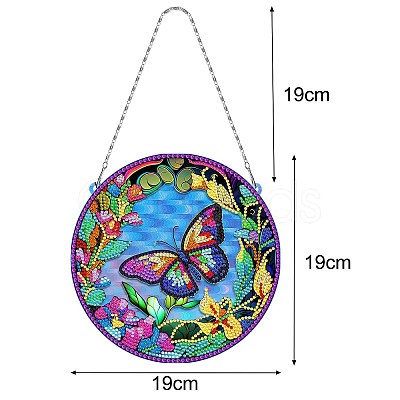 DIY Diamond Painting Hanging Pendants Decoration Kits PW-WG8D040-09-1