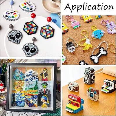 12Pcs 12 Styles Plastic Pegboards for  Mini Fuse Beads DIY-YW0017-55-1