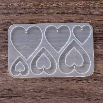 DIY Playing Card Theme Pendants Silicone Molds DIY-C076-01C-1