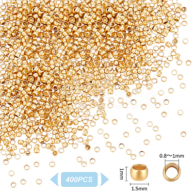 400Pcs 304 Stainless Steel Spacer Beads STAS-UN0058-65-1